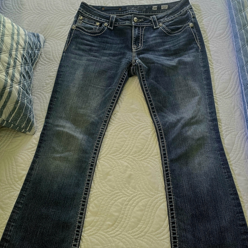 Miss Me Women's Bootcut Jeans in Dark Indigo